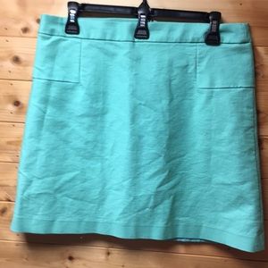 Max Crew light teal mini skirt